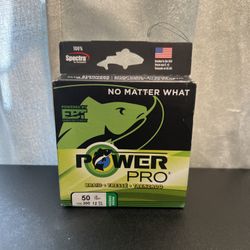 NEW Power Pro Spectra Braid 50 LB 300 Yds Moss Green PowerPro NEW Line