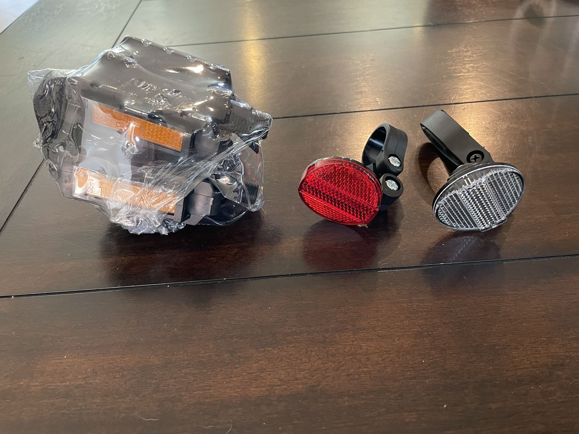 Road Bike Toe Clips And Reflectors
