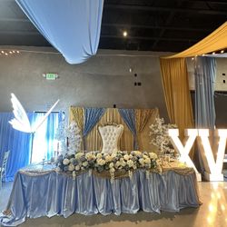 Party Decor, Tent, Tables, Chairs, Main Tables, Candy Tables