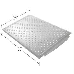 24" L x 36" W - Silver Spring Aluminum EZ-Traction Threshold Ramps