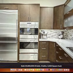 Subzero 36’ stainless steel fridge