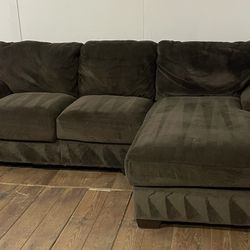 Brown 2 Piece Sectional W/ Delivery 