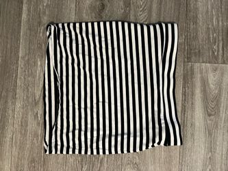 Striped pencil skirt