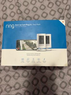 Ring Stick Up Cam Plug-in two cameras