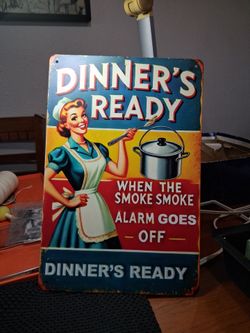 RETRO METAL DINNER SIGNS
