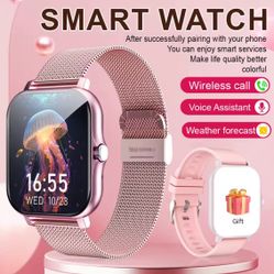 smart watch, wireless call, compatible with Android and iPhone, fitness tracking sports watc
