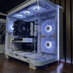 RTX 5060 | RYZEN 5 7500F | 16GB DDR5 RAM | 1TB NVME STORAGE | WHITE GAMING PC