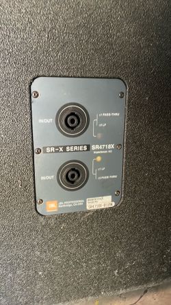 JBL SR-X Series  18” subwoofer
