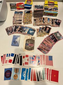 1991 desert storm trading cards lot