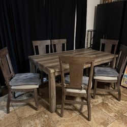 Modern Grey Dining Table & Chairs 