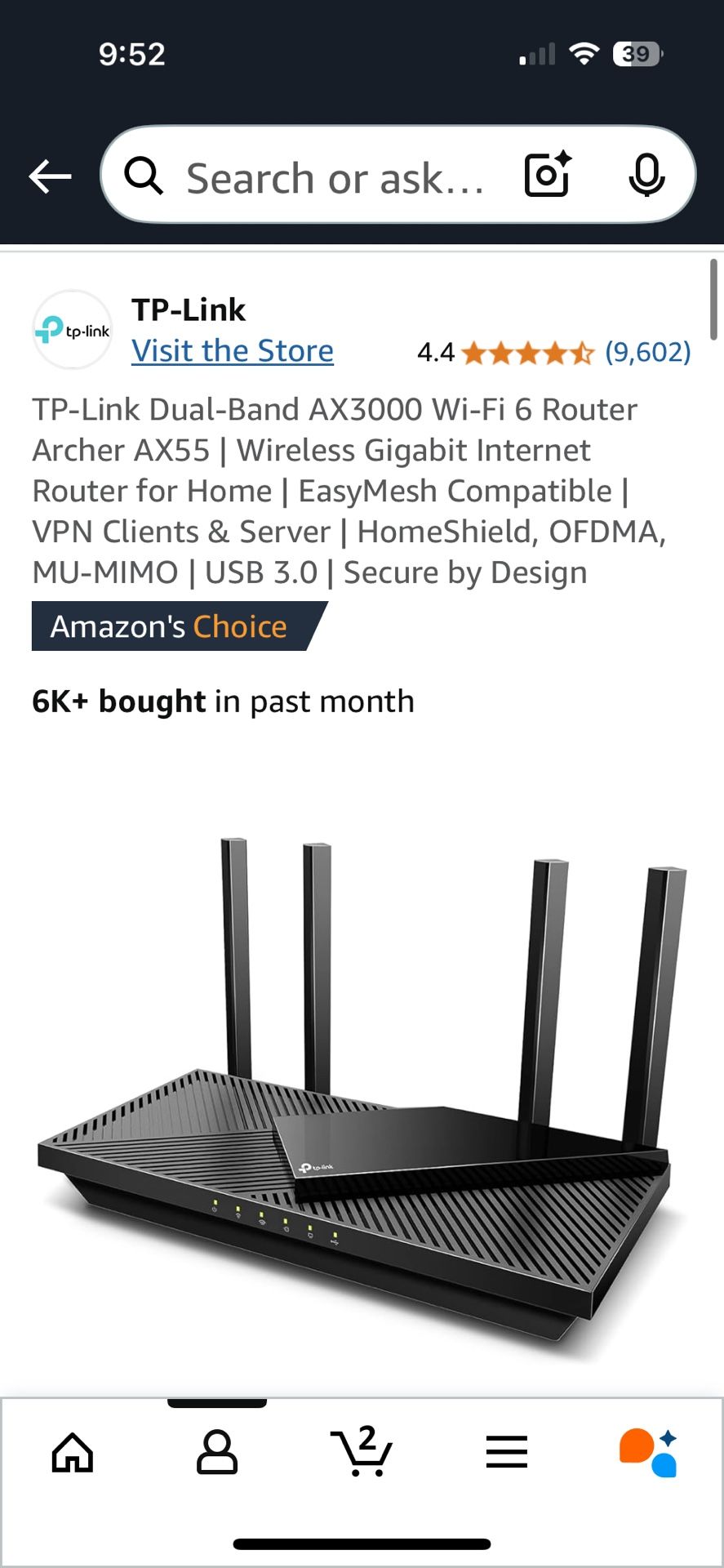 Tp-Link router Ax 55