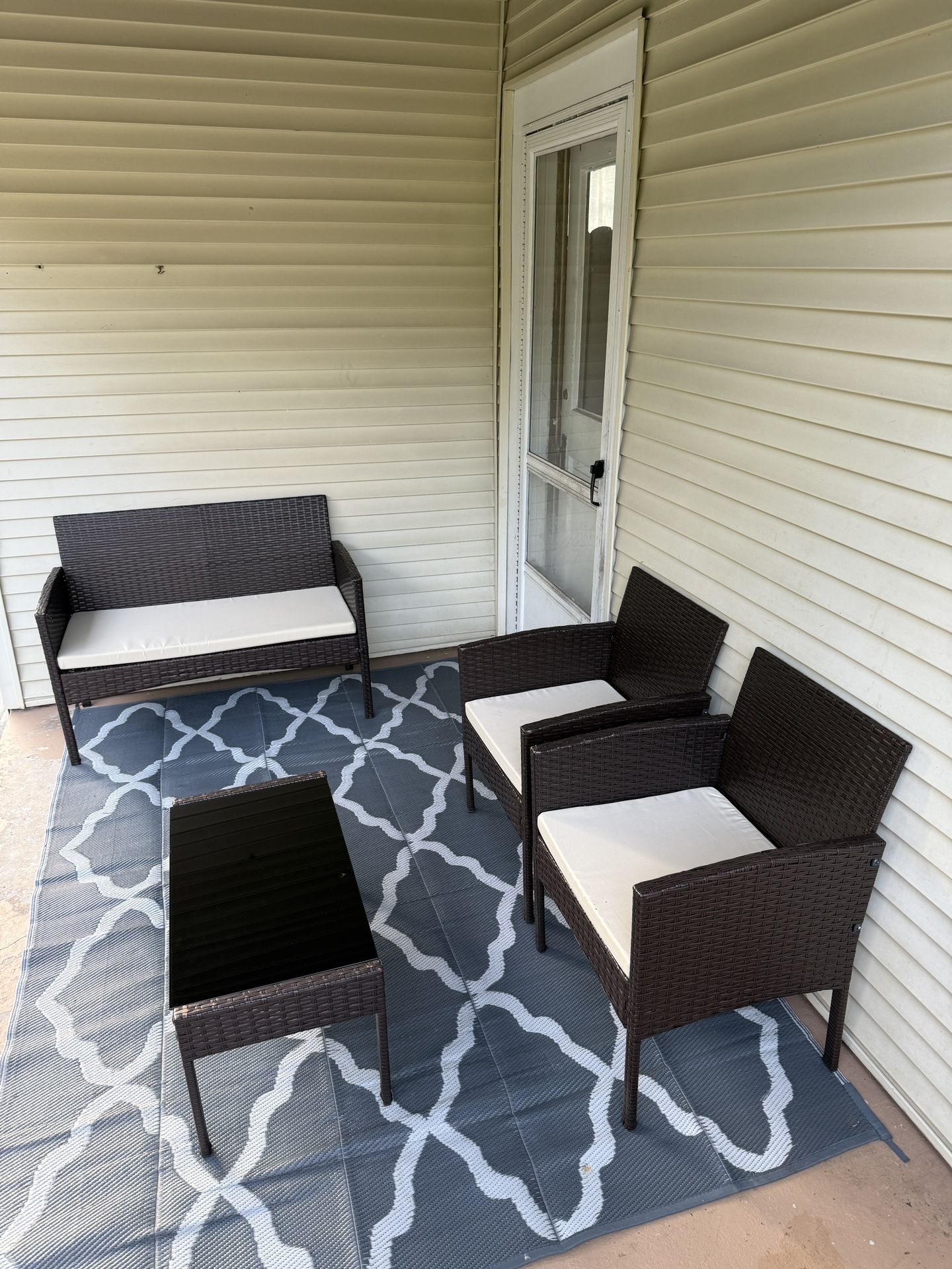 4 Piece Patio Furniture Set