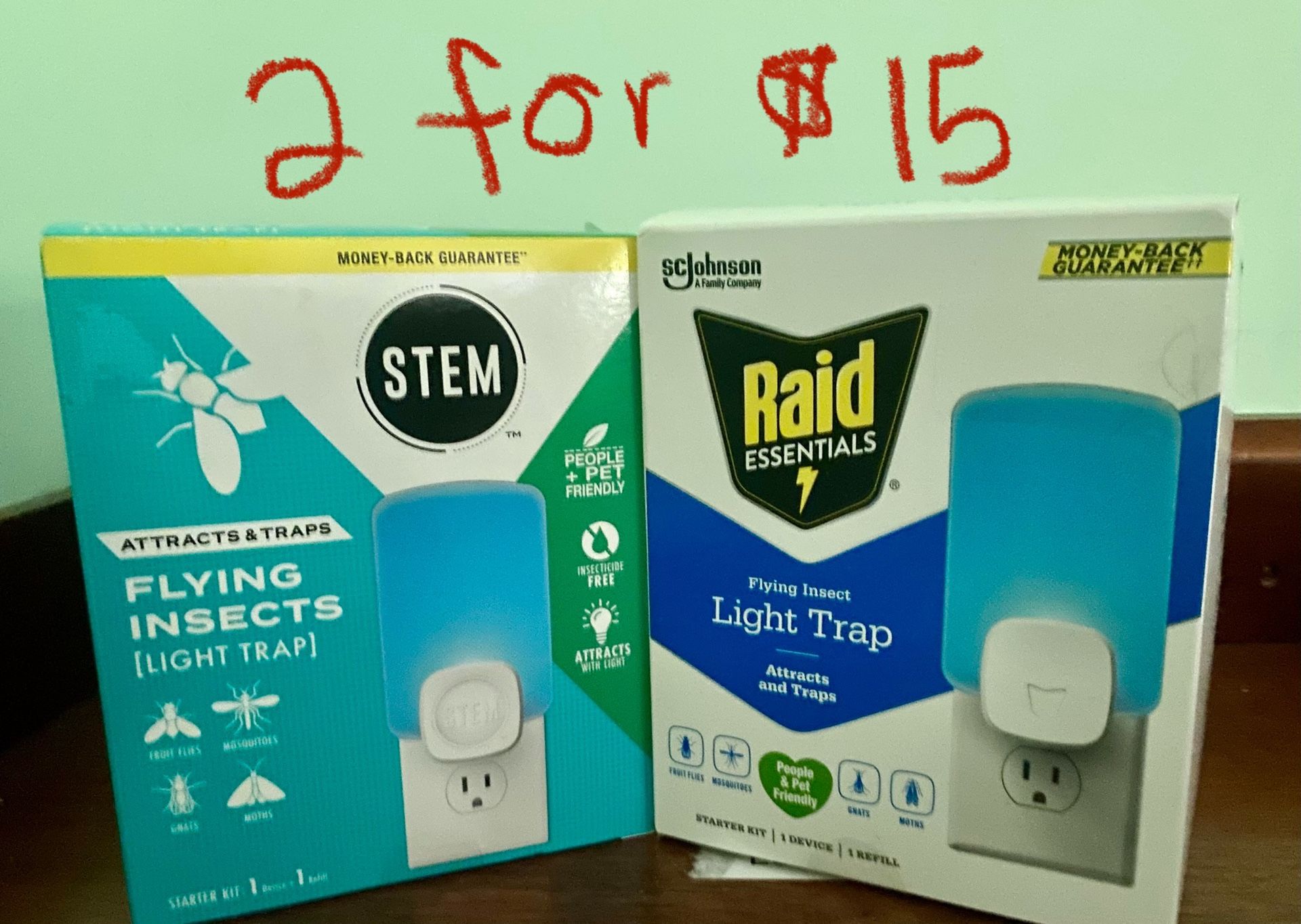 STEM & RAID Flying Insect Light Trap
