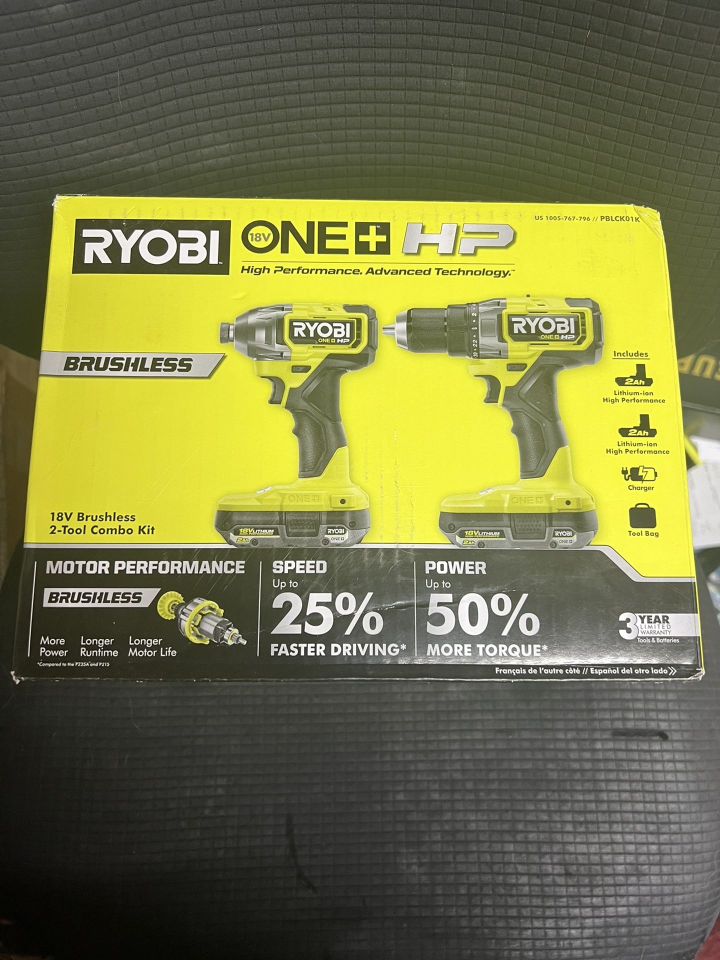 Ryobi One+ HP 18V Brushless Tool Combo Kit