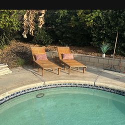 Teak Lounge Chairs- Outdoor Furniture- Patio Furniture- Pool Chairs 