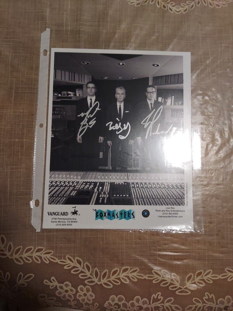 The Boxmasters Triple Autographed Photo 