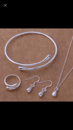 Sterling silver 4 piece set! Brand new! Stamped 925