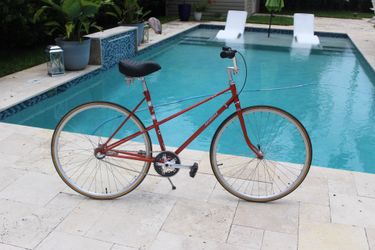 80s style Raleigh Step thru Bike 3 speed Shimano