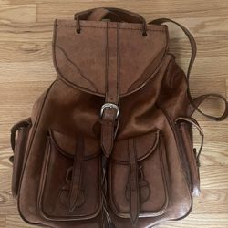 Leather Backpack Handmade 