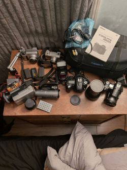 Mixed Camera Lot with Accessories