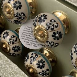 (2) Sets of 8 Drawer Pulls | Ceramic - CASA DECOR | Home Design Concepts