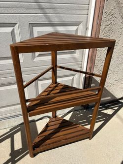Wooden Corner Shelves