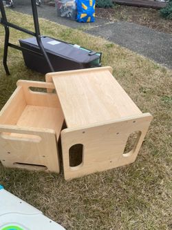Wooden Chair and Table for Child