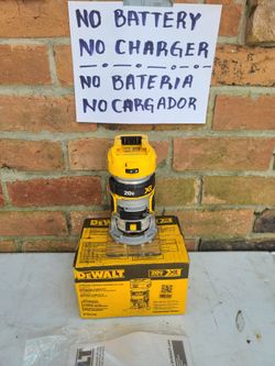 $140 PRICE FIRM DEWALT 20V MAX XR Cordless Brushless Compact Router (Tool Only) NO battery, NO charger