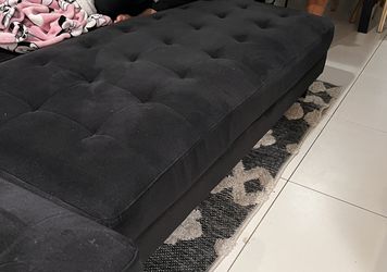 Black Center Couch Chaise