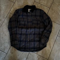 Dark Blue Gray Pattern Jacket