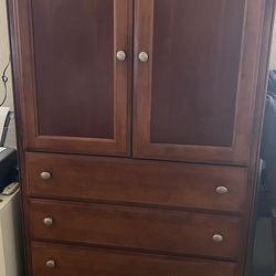 Dresser Drawer Armoire Cherry Wood