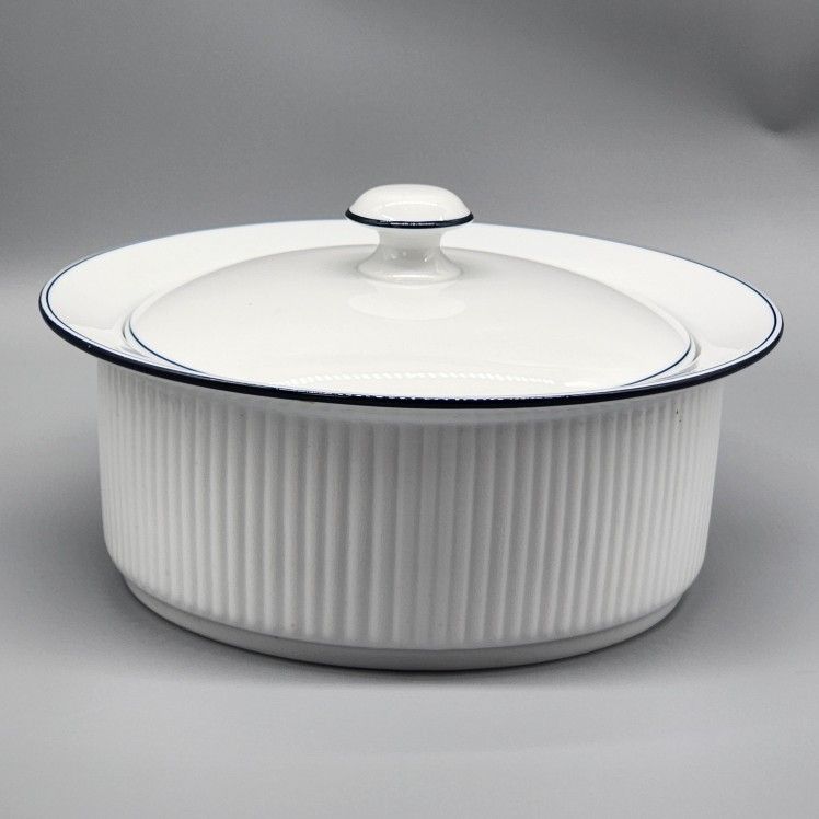Dansk Christianshavn Blue 2 Quart Round Covered Casserole 