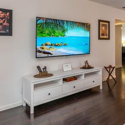 HEMNES TV unit, IKEA, white stain, 72x18 1/2x22 1/2