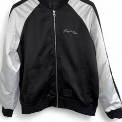 Musium Division Black & White Bomber Jacket  With Detail on Back of Jacket   Excellent Condition  Size 36  If you have any questions about sizing or s