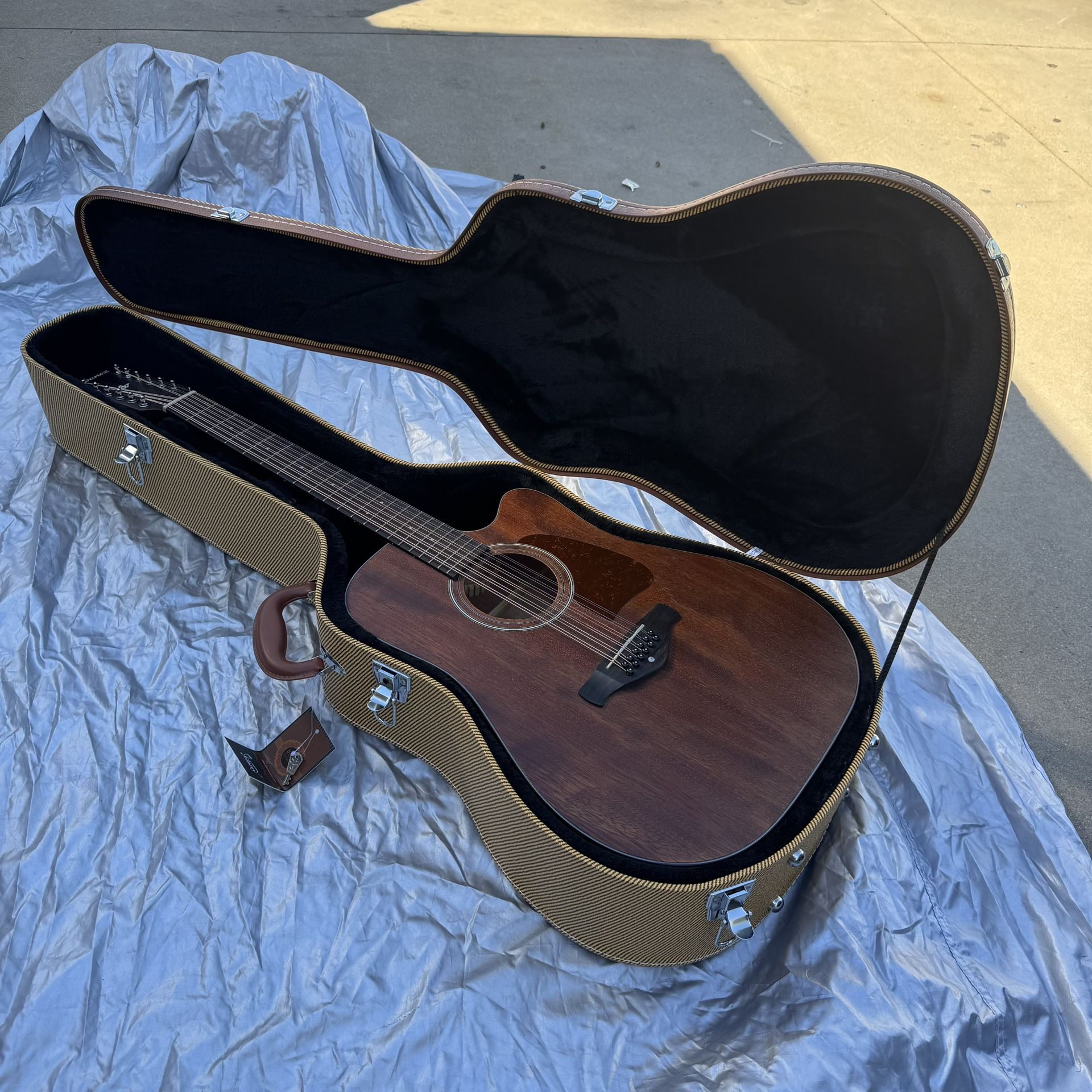 Ibanez Acoustic AW5412CE-OPN 12 Strings, Brown Acoustic Electric Guitar, NO case