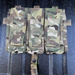 Military Surplus Crye Precision AVSDF2 3-mag Pouch 