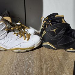 Jordan 6 7 Golden Moments Pack