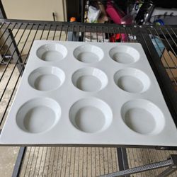 Pier 1 Glass Cupcake Tray