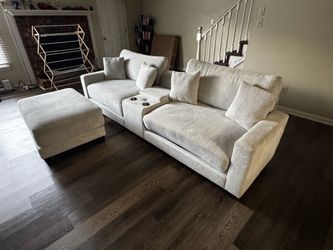 Sofa with Ottoman ***LIKE NEW***