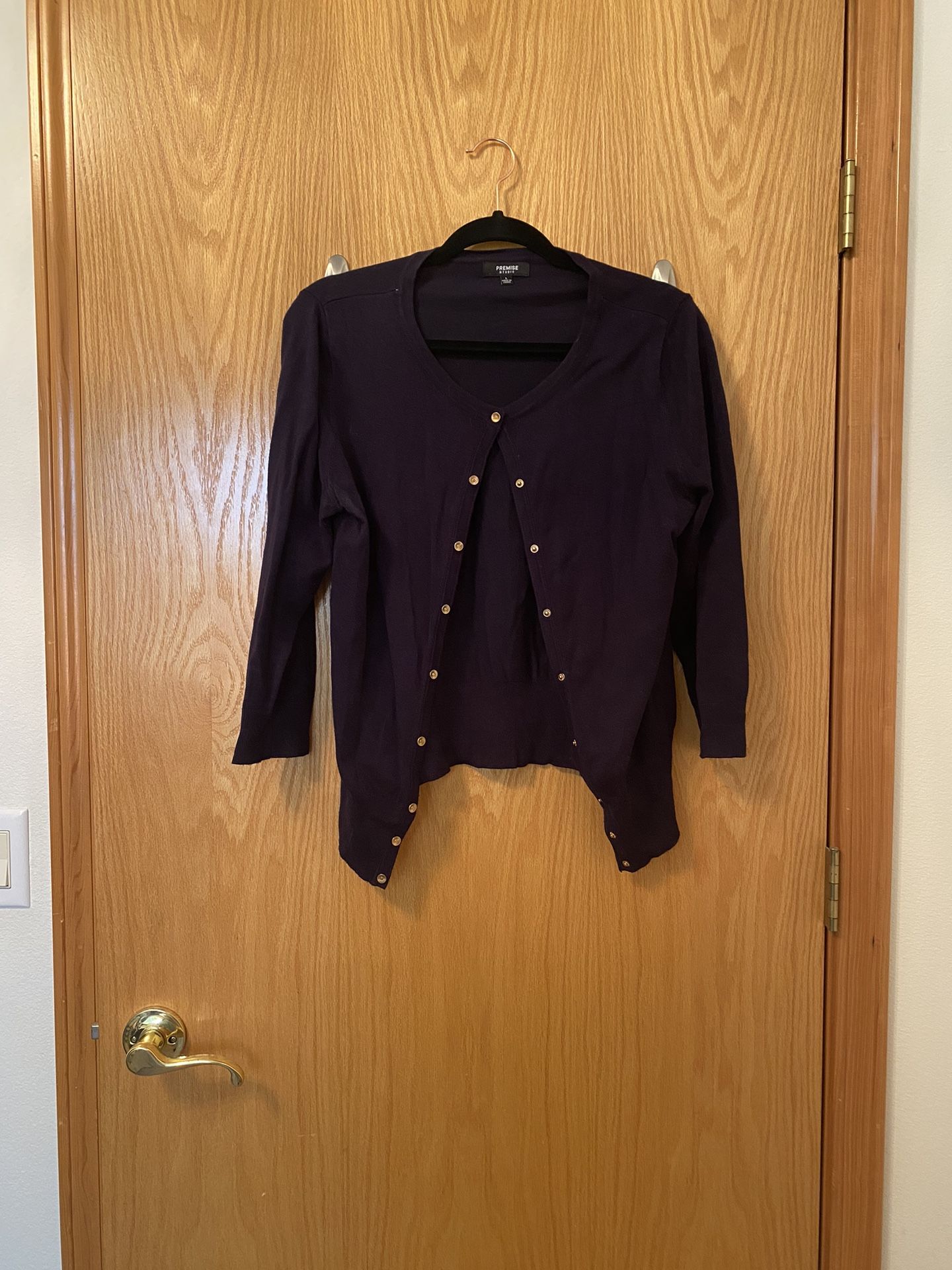 Premise studio large navy cardigan