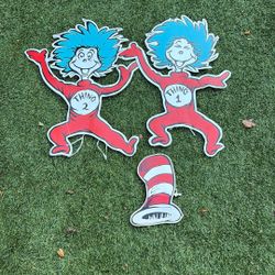 Thing 1 and Thing 2 Cardboard Standees