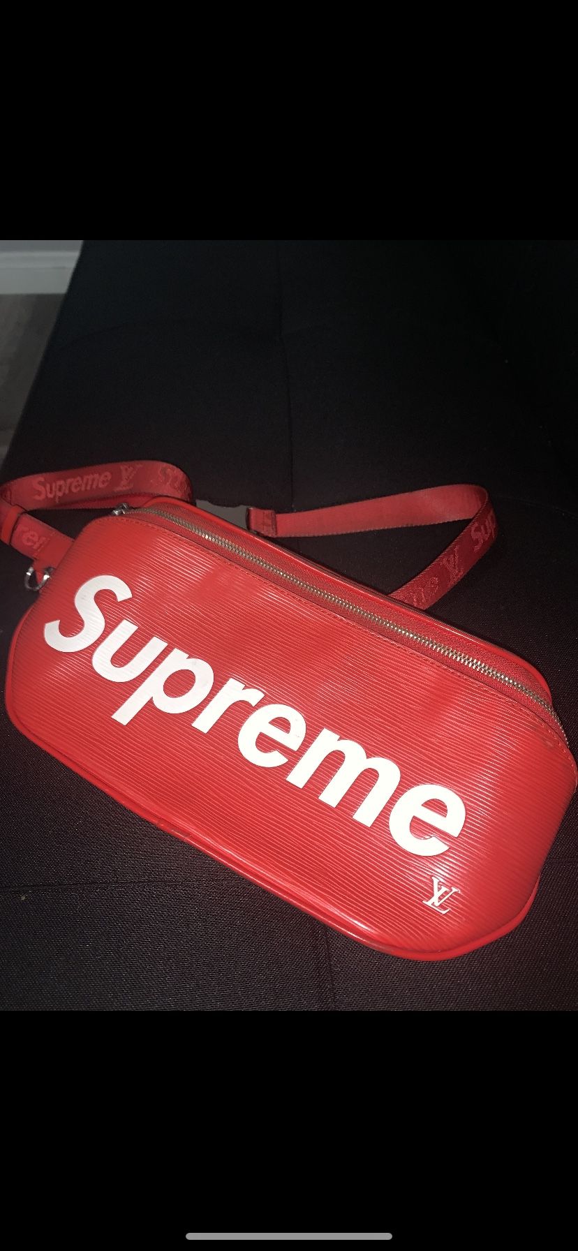 DISCONTINUED!! Louis Vuitton X Supreme Bum Bag ( Red)