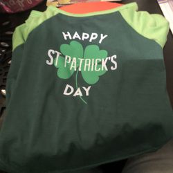 2 Dark Green 1 Light Green Dog Outfit 
