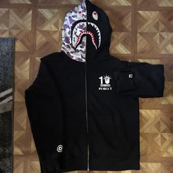 BAPE × PUSHA T shark full zip hoodie 🏴‍☠️🧞 