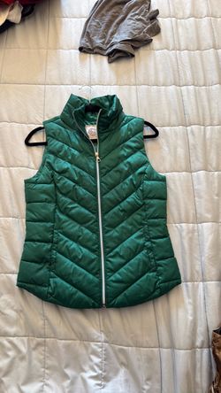 SO Green Puffer Vest