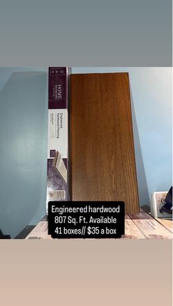 Engineered Hardwood Flooring 807 Sq Ft – Home Decorators Hayes Mill Oak – Piso de Madera