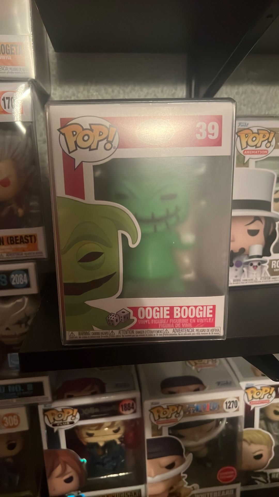 Oogie Boogie Funko Pop ( With Protector)