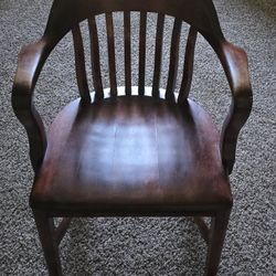 Antique parlor chair, solid hardwood