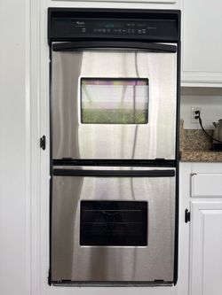 Whirlpool 24” Double Wall Oven Built-In Stainless Black