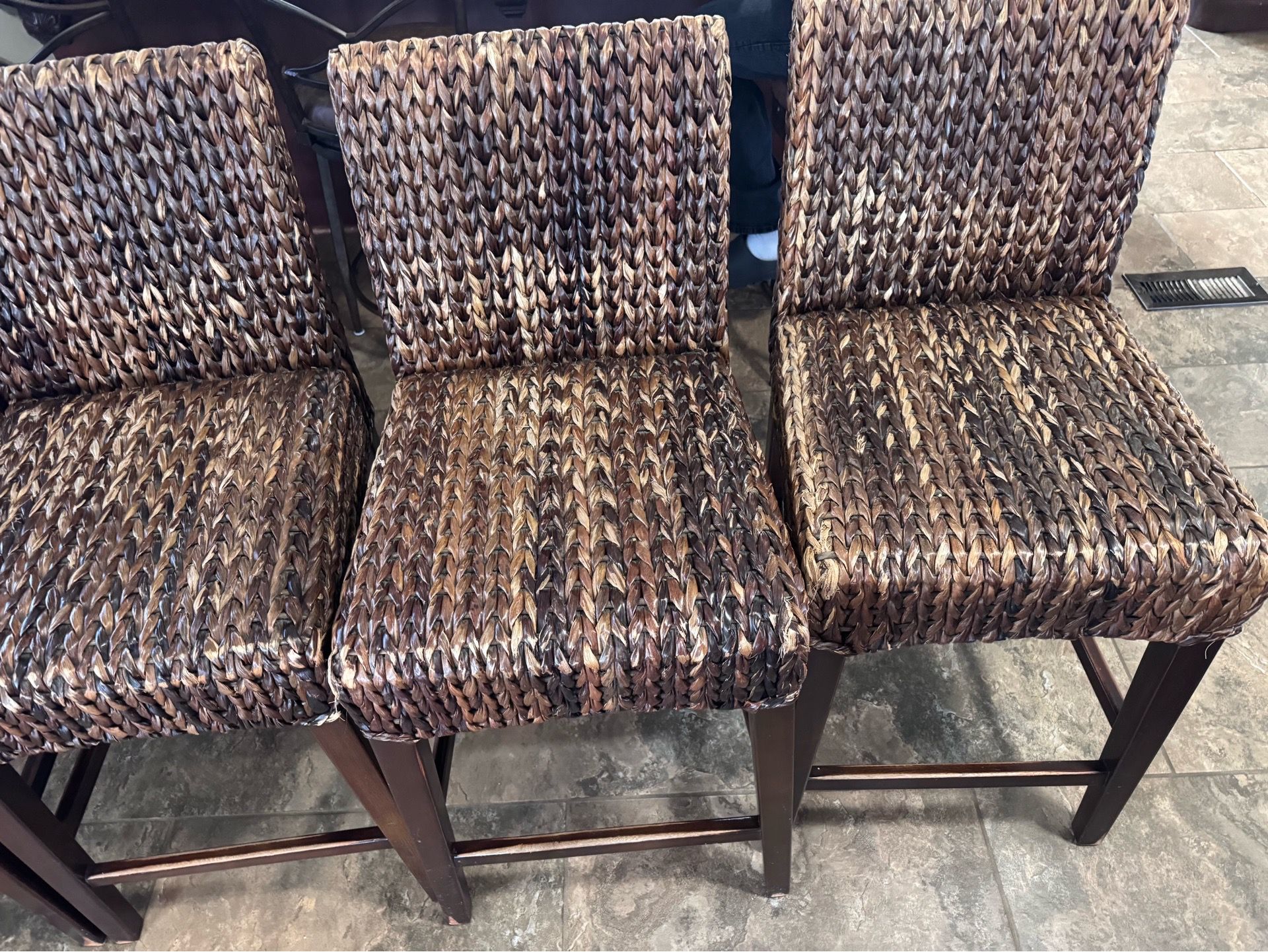 Seagrass counter height stools